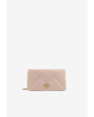 Tory Burch Kira Quilted Leather Crossbody Bag - White