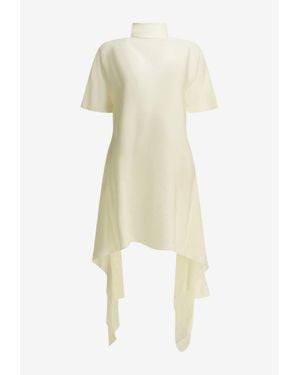 Alaïa Asymmetrical Short Dress - White