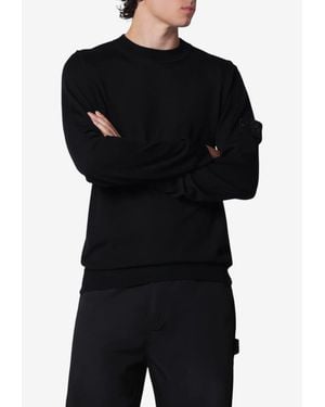 Stone Island Ghost Virgin Wool Sweater - Black