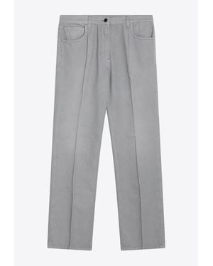 Prada Washed Straight-Leg Jeans - Grey