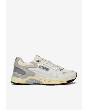 Autry Hyperway Leather And Mesh Sneakers - White