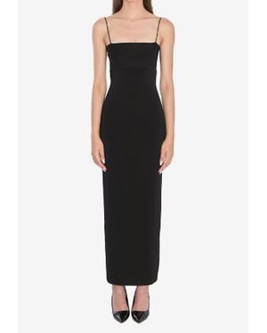 Alexander Wang Cut-Out Maxi Slip Dress - Black