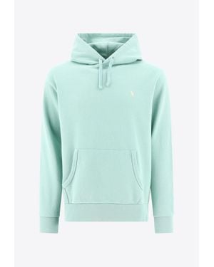 Polo Ralph Lauren Logo Embroidered Hooded Sweatshirt - Green