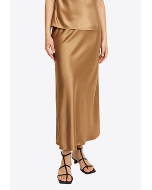 By Malene Birger Boshan Midi A-Line Skirt - Natural
