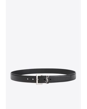 Saint Laurent Cassandre Belt - White