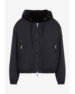 Moose Knuckles Eaton Bunny Reversible Hooded Jacket - Black