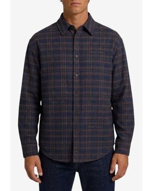 Off-White c/o Virgil Abloh Padded Check Overshirt - Blue