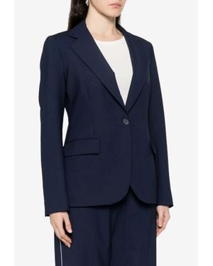 P.A.R.O.S.H. Lina Knit Buttoned Jacket - Blue