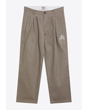 Brain Dead X Brooks Brothers Desert Straight-Leg Pants - Gray