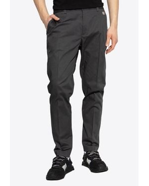 Dolce & Gabbana Logo Plaque Tailored Pants - Black