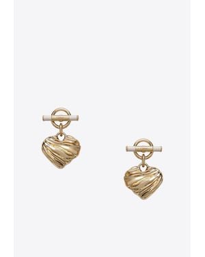 Chloé Heart-Shaped Earrings - White