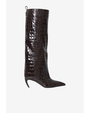 The Attico Lea 65 Knee-High Boots - White