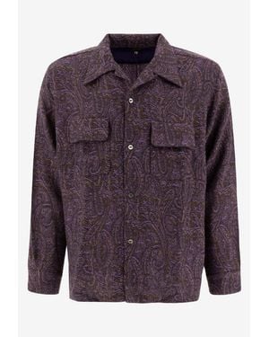 Needles Paisley Wool Shirt - Purple