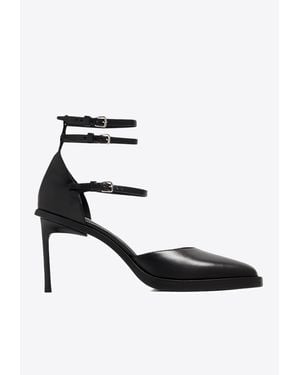 Ann Demeulemeester Jamina 80 Calf Leather Pumps - White