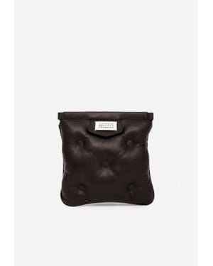 Maison Margiela Glam Slam Quilted Leather Flat Shoulder Bag - Black
