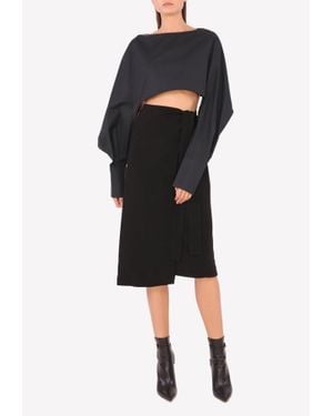 Hussein Chalayan Wrap Tie Skirt Wrtwit_it 42 - Black