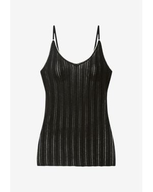 Isabel Marant India Ribbed Tank Top - Black