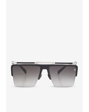 Balmain Triomphe Aviator Sunglasses - Grey