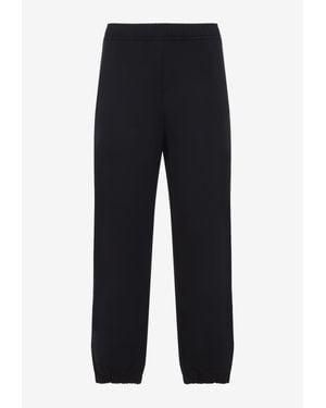 Lanvin Logo Embroidered Track Pants - Blue