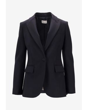 P.A.R.O.S.H. Liliuxy Notched Lapel Jacket - Blue