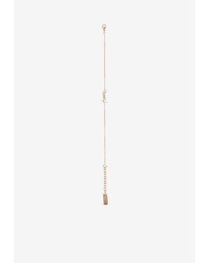 Saint Laurent Chaine Metal Bracelet - White