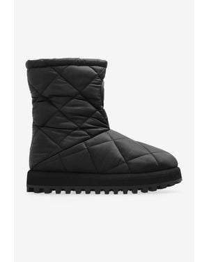 Dolce & Gabbana City Quilted Snow Boots - Black