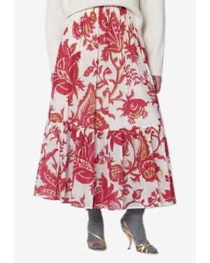 Etro Printed Maxi Skirt - Red