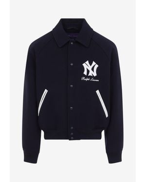 Ralph Lauren Yankees Wool Bomber Jacket - Blue