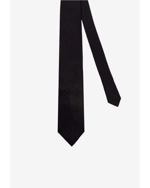 Tom Ford Micro-Pattern Silk Tie - Black