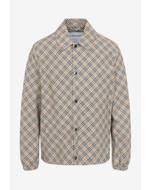 Burberry Slindon Check Overshirt - Grey