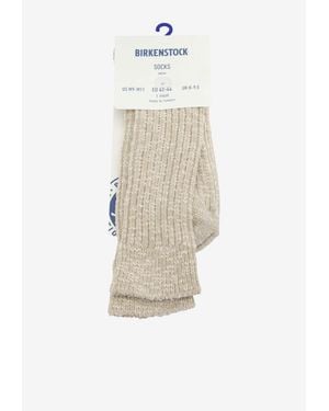 Birkenstock Slub Classic Socks - White