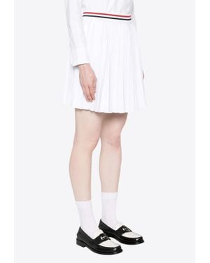 Thom Browne Pleated Mini Skirt - White