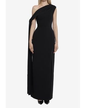 Solace London Irina One-Shoulder Maxi Dress - Black