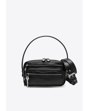 Acne Studios Small Camero Leather Shoulder Bag - Black