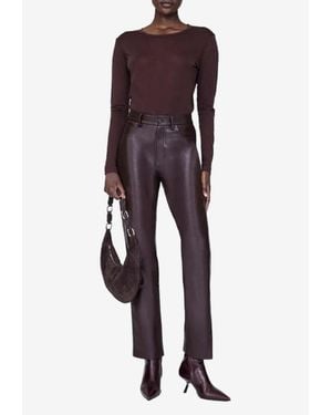 Anine Bing Sylvie Long-Sleeved T-Shirt - Purple