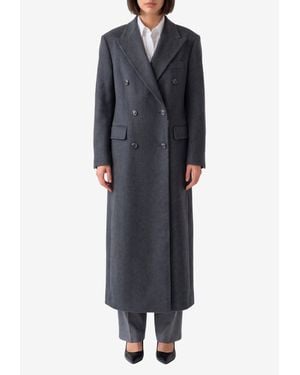 Tagliatore Caitlyn Double-Breasted Wool Coat - Black