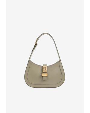 Versace Small Greca Goddess Hobo Bag - White