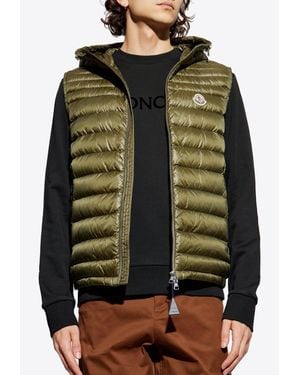 Moncler Quilted Down Vest - Black