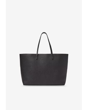 Fendi Medium Roll Grained Leather Tote Bag - Black
