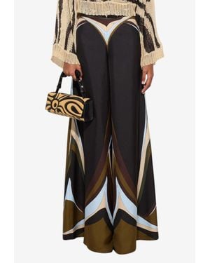 PUCCI Fari Printed Flared Pants - Black