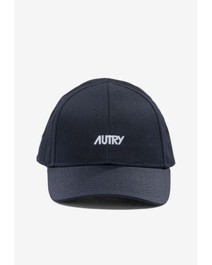 Autry Logo Embroidered Baseball Cap - Blue