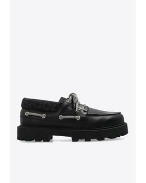 Givenchy Leather Platform Loafers - Black
