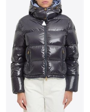 Moncler Niveole Hooded Puffer Jacket - Grey