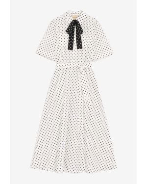 Valentino Plusdepois Print Poplin Midi Dress - White