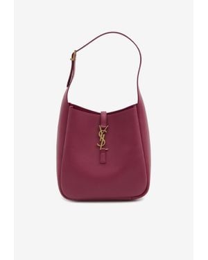 Saint Laurent Small Le 5 À 7 Leather Shoulder Bag - Red