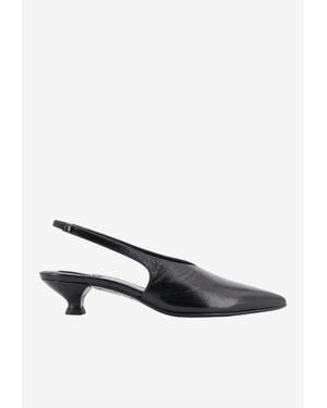 Alohas Eros 30 Slingback Leather Pumps - White