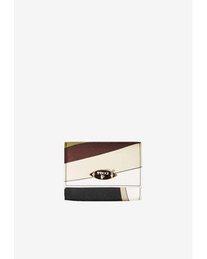 PUCCI Iride Print Coin Wallet - White