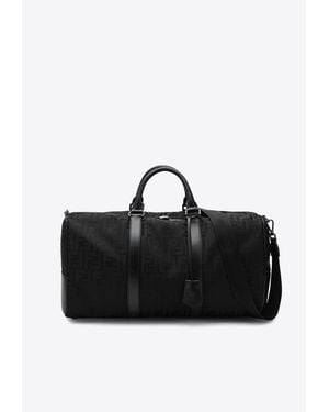 Fendi Monogram Jacquard Travel Bag - Black