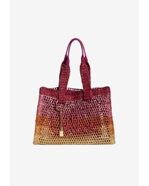 Chloé Summer Banana East-West Tote Bag - Red