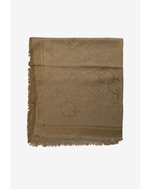 Pinko All-Over Logo Scarf - Natural